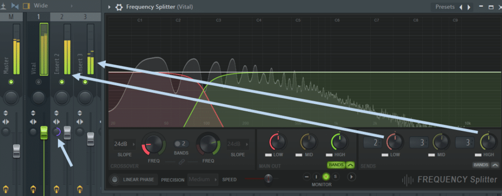 Frequency splitter