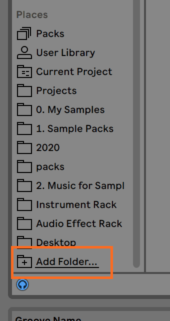 Ableton Live Add Folder